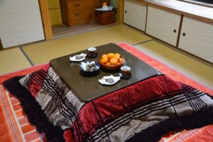 炬燵に穴のこして海を見にゆけり